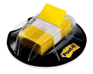 post-it flags, 200/high volume desk grip dispenser,1 in wide, yellow (680-hvyw)