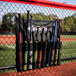 Easton | TEAM HANGING BAT BAG | Holds 10 Baseball / Softball Bats | Includes 3 Fence Hooks + Travel Straps