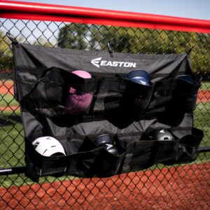 Easton | TEAM HANGING HELMET BAG | Holds 12 Baseball / Softball Helmets | Includes 3 Fence Hooks + Travel Straps