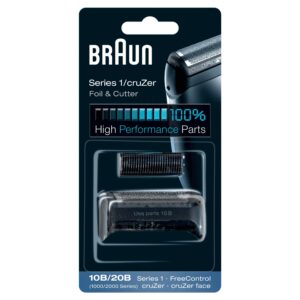 braun 10b replacement foil & cutter cassette multi black bls combi pack