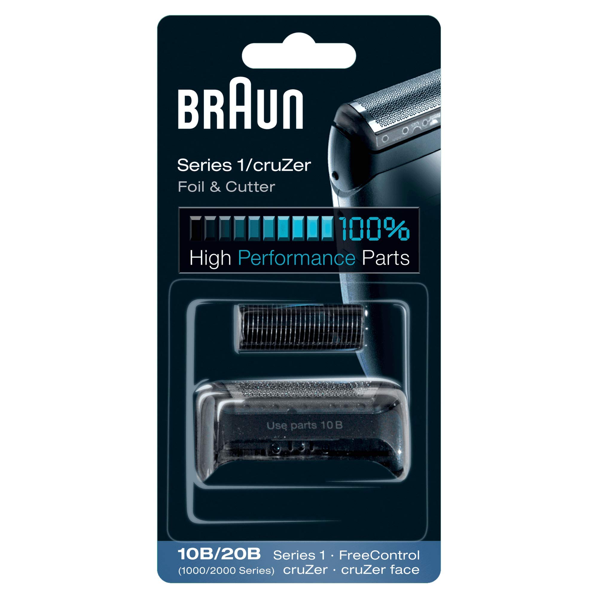 Braun 10B Replacement Foil & Cutter Cassette Multi Black BLS Combi Pack