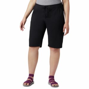 Columbia Women's Anytime Outdoor Long Short Shorts, black, 16x13