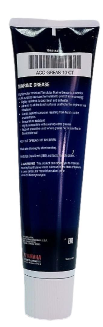 Yamaha Original OEM Yamalube ACC-GREAS-10-CT Marine Multi Purpose Grease Lubricant Yamalube OEM - (1) 10 Ounce Tube