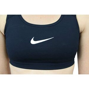 Women's Nike Swoosh Sports Bra, Sports Bra for Women with Compression & Medium Support, Black/White, XS