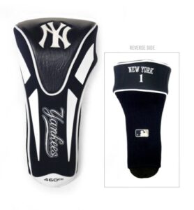 team golf mlb new york yankees single apex driver head cover golf club single apex driver headcover, fits all oversized clubs, truly sleek design