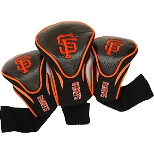 Team Golf MLB San Francisco Giants Contour Golf Club Headcovers (3 Count) Numbered 1, 3, & X, Fits Oversized Drivers, Utility, Rescue & Fairway Clubs, Velour lined for Extra Club Protection