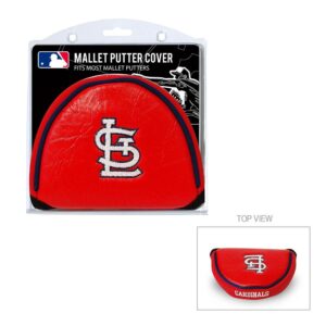 team golf mlb st louis cardinals golf mallet putter cover golf club mallet putter headcover, fits most mallet putters, scotty cameron, daddy long legs, taylormade, odyssey, titleist, ping, callaway