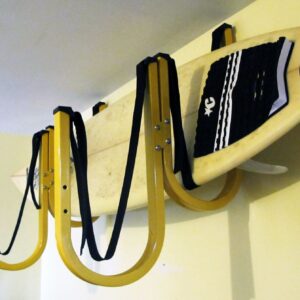 Suspenz Stand Up Paddle Board Expansion Plates to make a Double Wall Storage Rack for hanging 2 SUPs and Surfboards (31-5503)