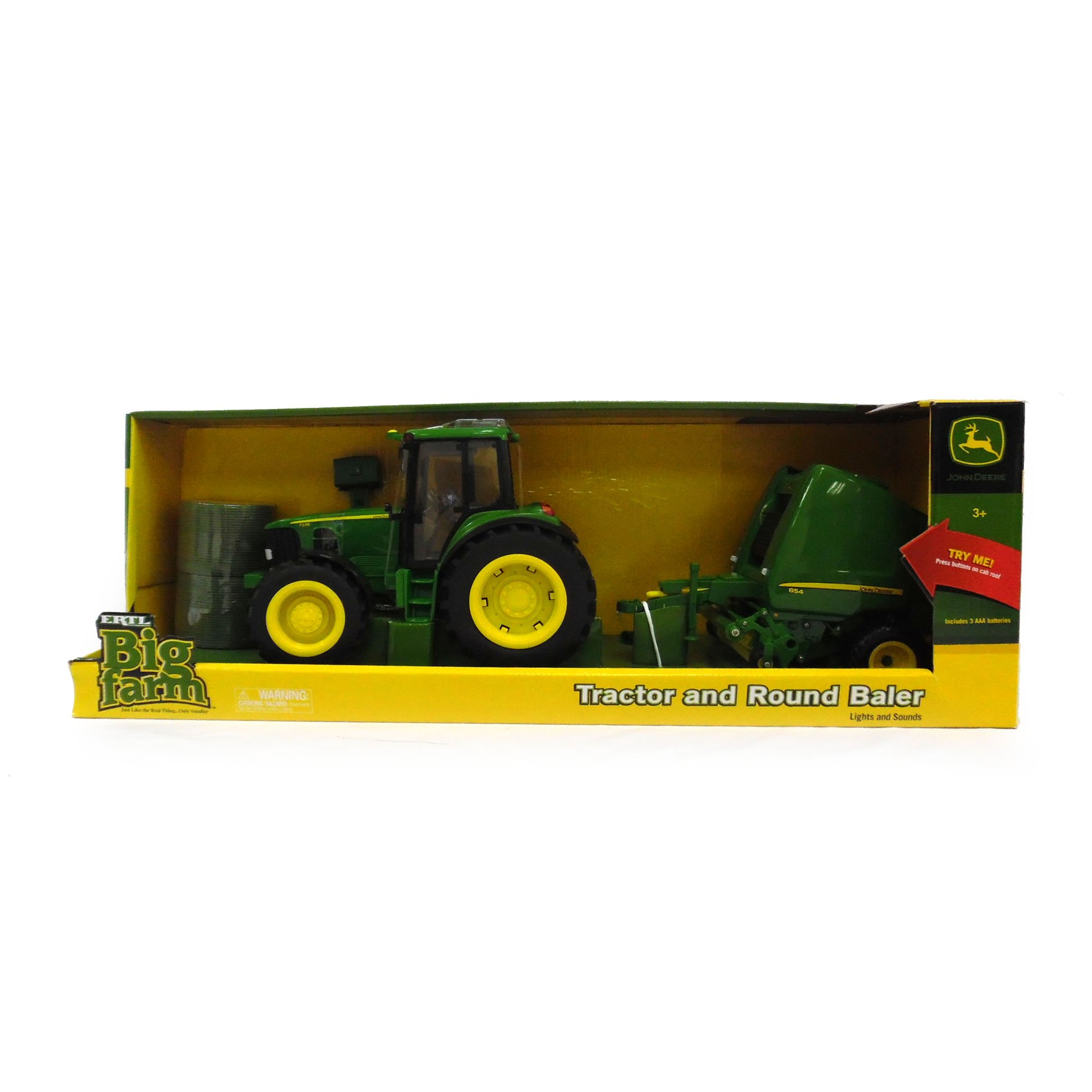 JOHN DEERE Tomy Big Farm Tractor & Baler