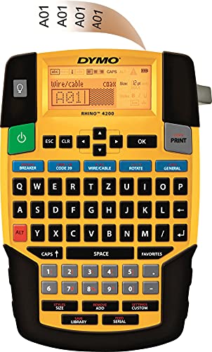 DYMO Rhino 4200 Labeling Tool Industrial Label Maker QWERTY Keyb