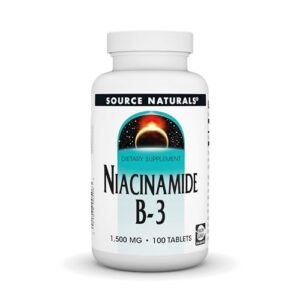 source naturals niacinamide b-3, dietary supplement* - 1500 mg, 100 tablets