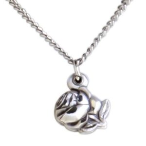 Heartland Store Sterling Silver Women's Triple Slide Rose with Miraculous Pendant + 18 Inch Rhodium Plated Chain & Clasp