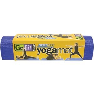 Gofit Sapphire Blue Double-Thick Yoga Mat, 68-Inch (GF-2XYOGA) (GOFGF2XYOGA)