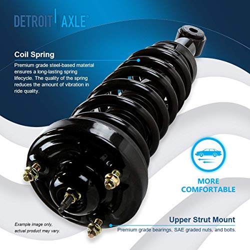 Detroit Axle - 2 Front Struts for 2004-2008 Ford F-150, 06-08 Lincoln Mark LT Complete Struts with Coil Spring 2005 2006 2007 Replacement Quick Install Ready Struts Shocks Assembly