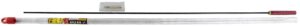 pro shot products cr36-22 36-inch .22 6.5-mm coated rifle rod, black