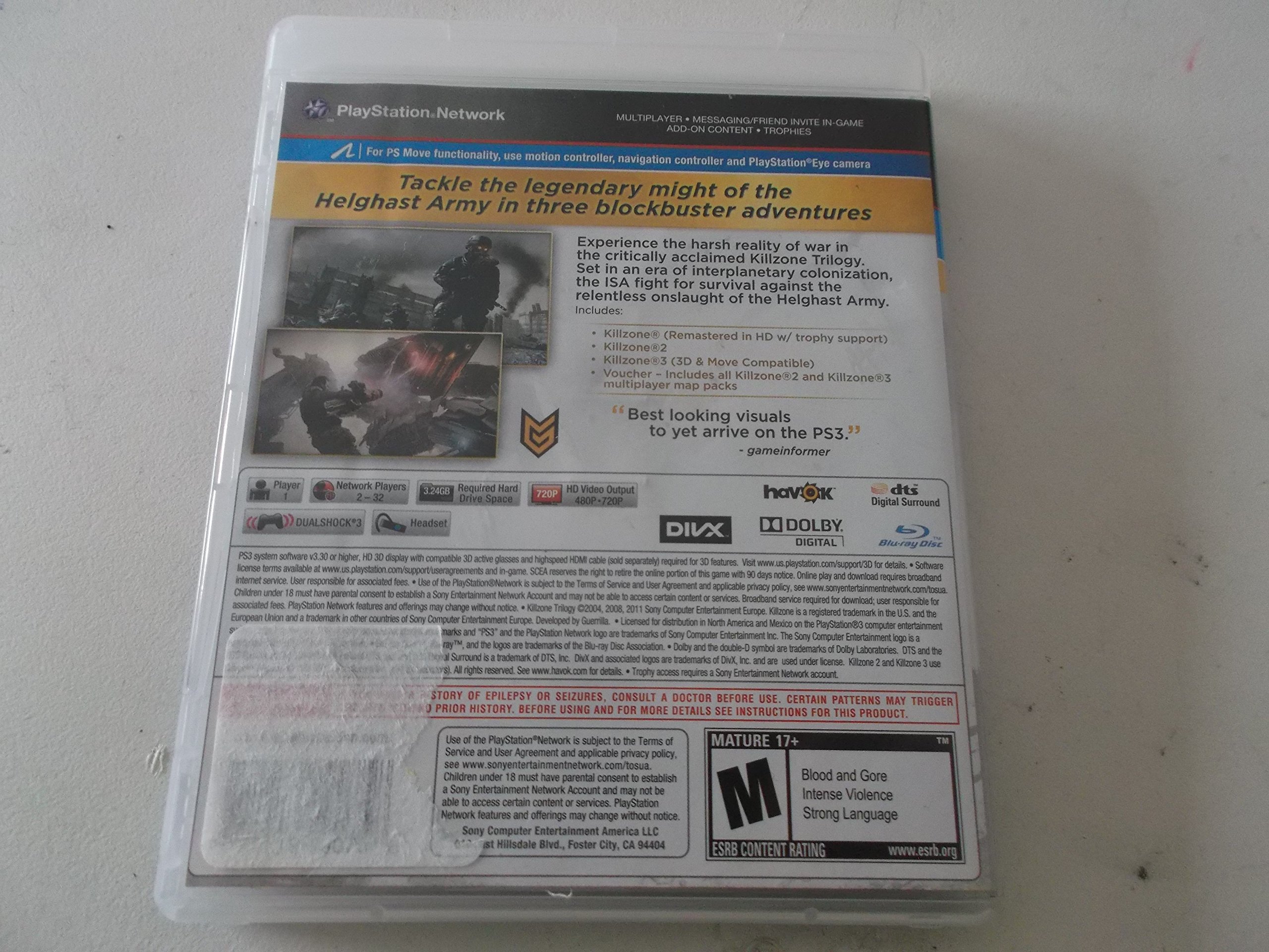 PS3 Killzone Trilogy Collection - 2 Disc