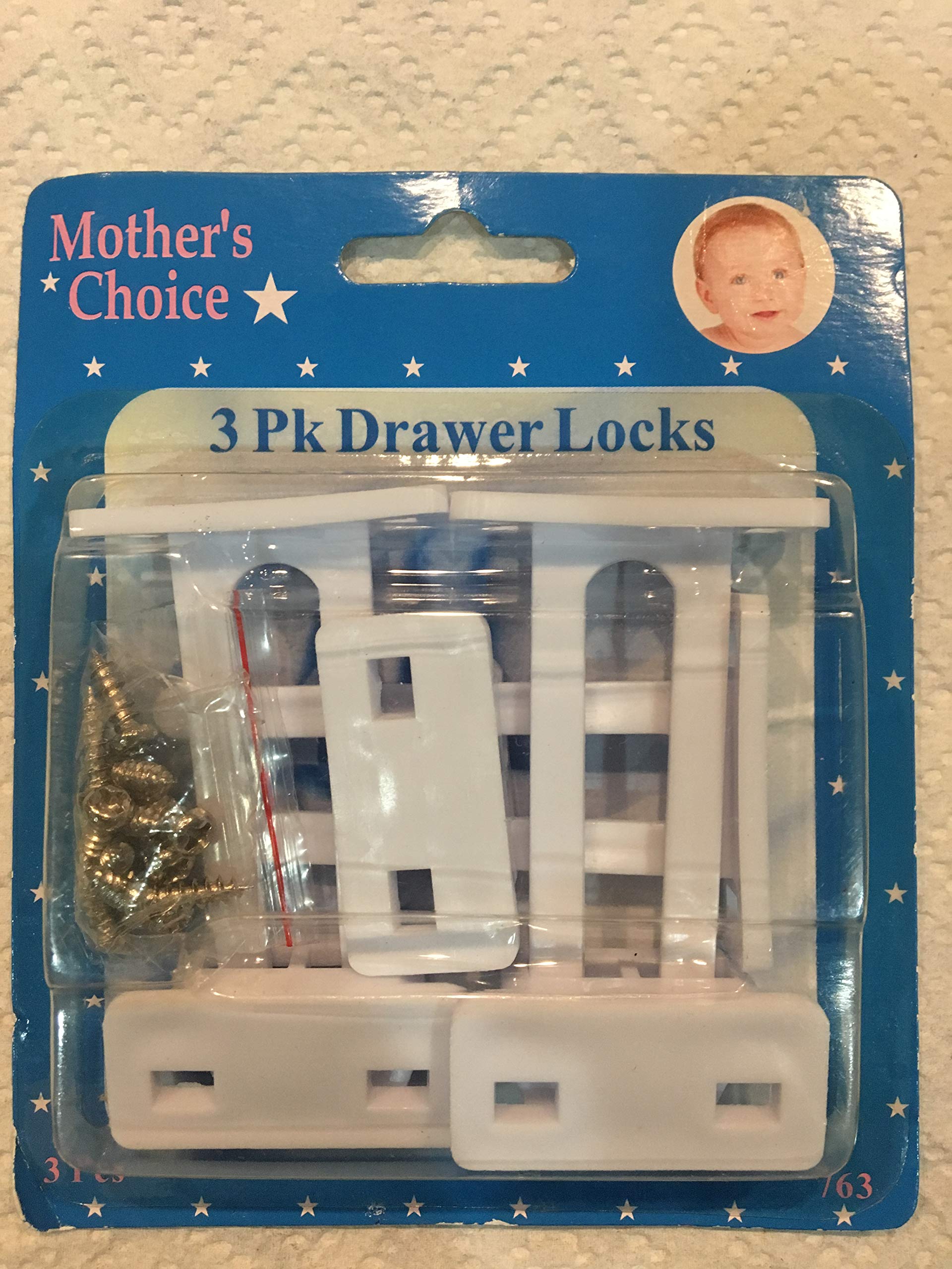 Mother's Choice 3 Pk Drawer Locks