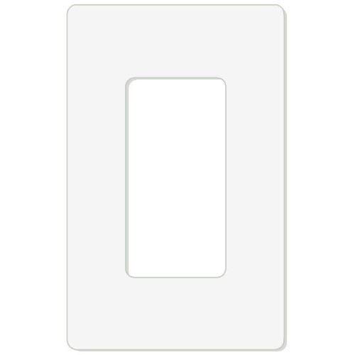 Leviton 80301-ST 1-Gang Decora Plus Wallplate Screwless Snap-On Mount, Light Almond, 20-Pack