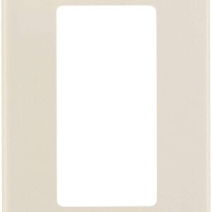 Leviton 80301-ST 1-Gang Decora Plus Wallplate Screwless Snap-On Mount, Light Almond, 20-Pack