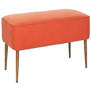 Safavieh Mercer Collection Clara Retro Orange Wool Bench