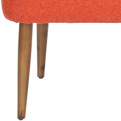 Safavieh Mercer Collection Clara Retro Orange Wool Bench