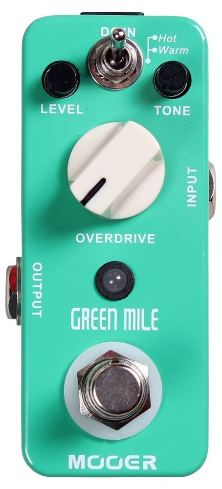 Mooer Green Mile, overdrive micro pedal,Sea Foam Green