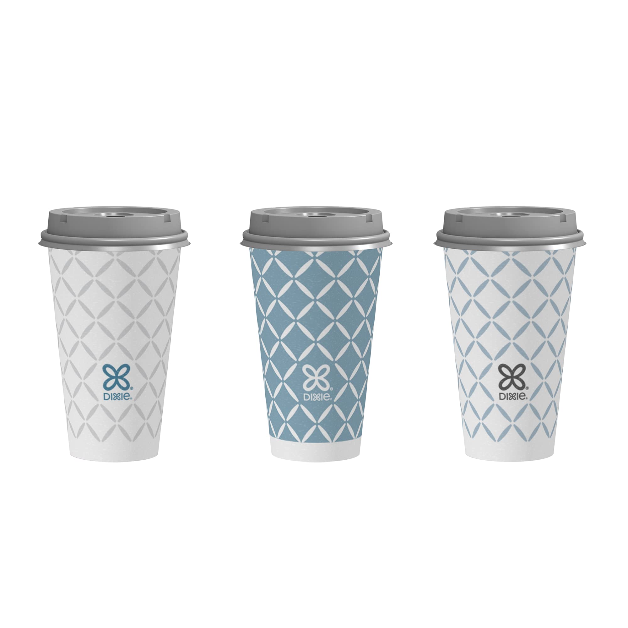 DIXIE To Go Large Paper Coffee Cups With Lids, 16 Oz, 10 Count, Disposable Cups For On-The-Go Hot Beverages