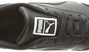 PUMA unisex-child Roma Basic JR Sneaker, Black/Black, 4.5 M US Big Kid