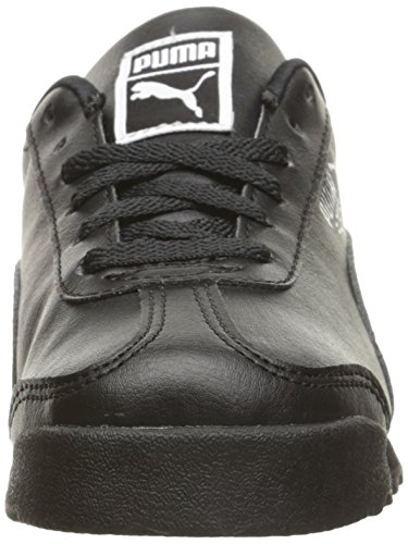 PUMA unisex-child Roma Basic JR Sneaker, Black/Black, 4.5 M US Big Kid