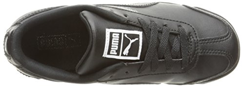 PUMA Roma Basic JR Sneaker (Little Kid/Big Kid) , Black/Black, 6 M US Big Kid