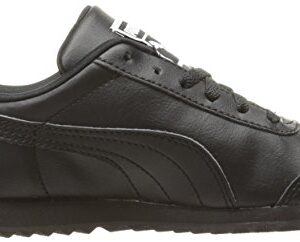 PUMA Roma Basic JR Sneaker (Little Kid/Big Kid) , Black/Black, 6 M US Big Kid