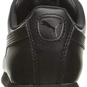 PUMA Roma Basic JR Sneaker (Little Kid/Big Kid) , Black/Black, 6 M US Big Kid