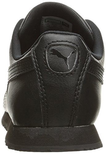 PUMA Roma Basic JR Sneaker (Little Kid/Big Kid) , Black/Black, 6 M US Big Kid