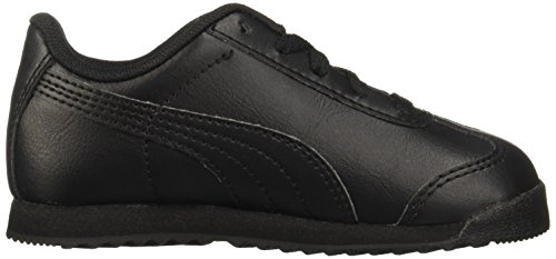 PUMA unisex child Roma Basic Sneaker, Black/Black, 9 Toddler US