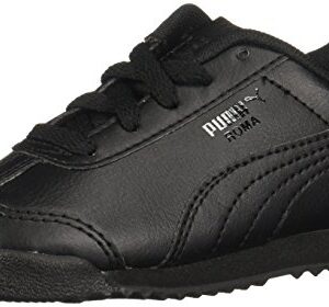 PUMA Roma Basic Kids Sneaker (Toddler/Little Kid/Big Kid) , Black/Black, 6 M US Toddler