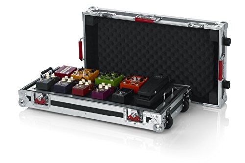 Gator Cases G-TOUR Series Gutiar Pedal board with ATA Road Case, Wheels and Pull Handle; Large: 24" x 11" (G-TOUR PEDALBOARD-LGW) , Black