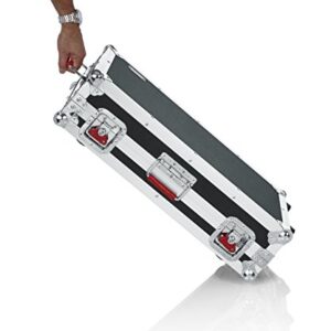 Gator Cases G-TOUR Series Gutiar Pedal board with ATA Road Case, Wheels and Pull Handle; Large: 24" x 11" (G-TOUR PEDALBOARD-LGW) , Black