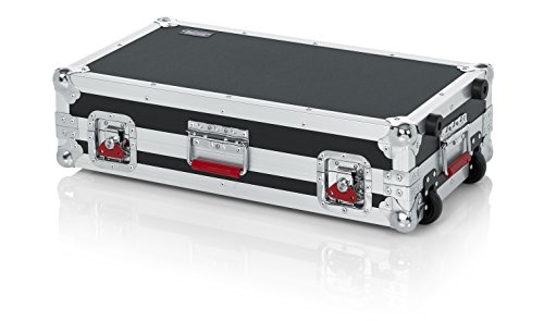 Gator Cases G-TOUR Series Gutiar Pedal board with ATA Road Case, Wheels and Pull Handle; Large: 24" x 11" (G-TOUR PEDALBOARD-LGW) , Black