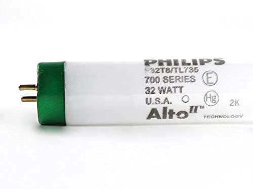 Philips 281618 - F32T8/HL735/ALTO - 32 Watt Fluorescent Tube - T8 - 36,000 Hours - 2,600 Lumens - 3500K - 700 Series Phosphors - Warm White,Case of 30