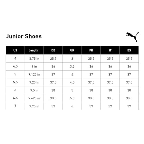 PUMA Suede Junior Sneaker (Little Kid/Big Kid) , Black/White, 7 M US Big Kid