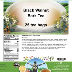 Black Walnut Bark Tea (25 tea bags, ZIN: 515047)