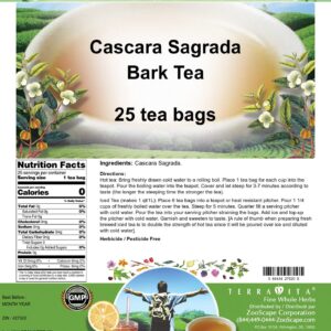 Cascara Sagrada Bark Tea (25 tea bags, ZIN: 427520)