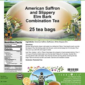 American Saffron and Slippery Elm Bark Combination Tea (25 tea bags, ZIN: 513641)