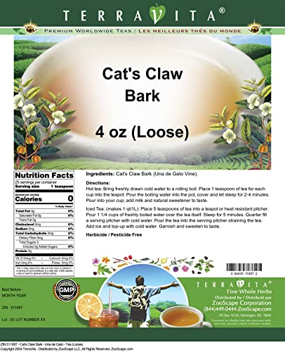 Cat's Claw Bark - Una de Gato - Tea (Loose) (4 oz, ZIN: 511697)