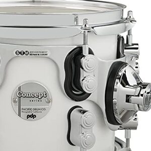 PDP By DW 7-Piece Concept Maple Shell Pack with Chrome Hardware Pearlescent White