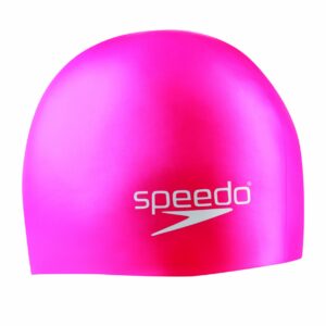 Speedo Unisex-Youth Swim Cap Silicone Junior Pink, One Size