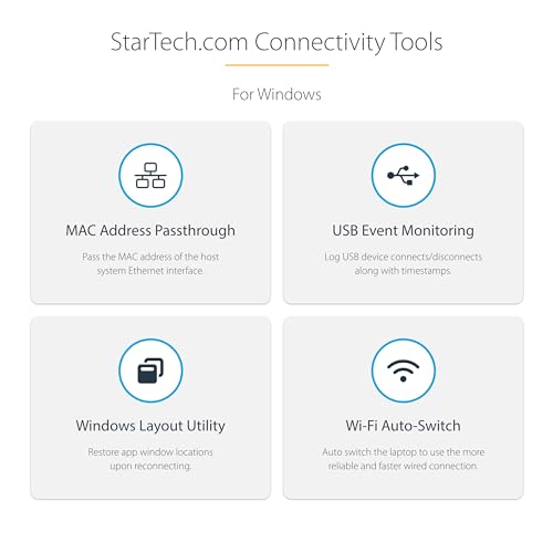 StarTech.com USB 3.0 Dual Monitor Docking Station with HDMI & DVI/VGA, 6x USB-A Ports, Ethernet, Audio & USB Type-A Hub, Universal Laptop Dock - Windows/macOS/ChromeOS (USB3SDOCKHD)