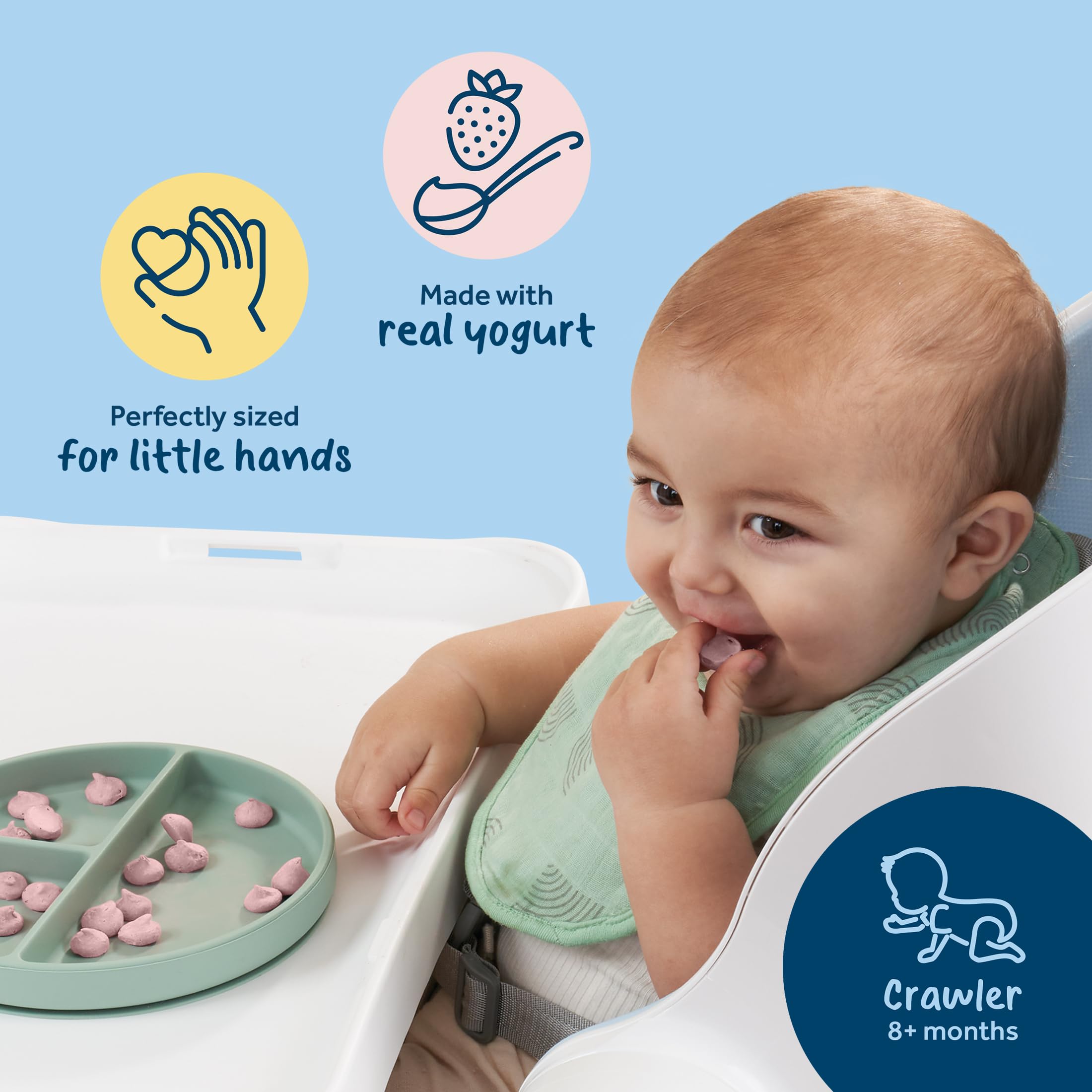 Gerber Baby Snacks Yogurt Melts, Strawberry, 1 Ounce (Pack of 7)