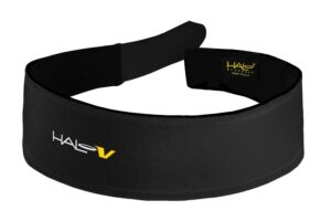 halo headband unisex adult halo headband velcro, black, 1 size us