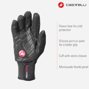 Castelli Estremo Glove for Road and Gravel Biking I Cycling - Black - Medium